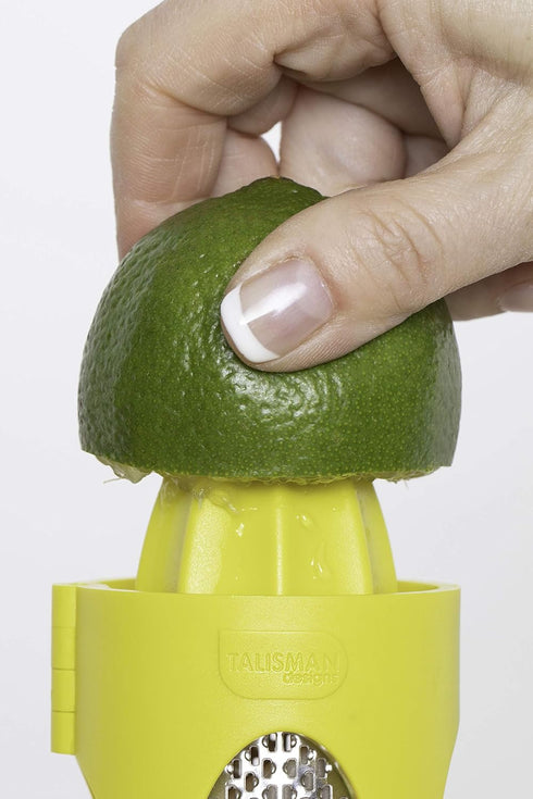 Talisman Designs Citrus Zester & Reamer, BPA Free Kitchen Tool for Orange, Lemon & Lime