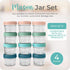 4oz (12-Pack) Mason Bottle Breast Milk Storage Jars Reusable Glass Baby Food Containers with Lid for Baby Formula