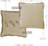 VHC Brands Prairie Winds Bedding Accessory, Green Stripes