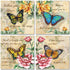 4 Beautiful Butterflies and Flowers Inspirational Quotes Art Prints 12x12