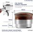 KYONANO Dalbergia Odorifera Wooden Coffee Distributor, 51mm Espresso Distributor with Adjustable Depth Scale