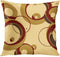 Emvency Throw Pillow Cover - Colorful Circle Modern Bubbles Tan Decorative Pillow Case, 18 x 18 Inch