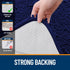 OLANLY Toilet Rugs U-Shaped 24x20 - Extra Soft Absorbent Chenille Bathroom Rugs, Non-Slip, Machine Washable Navy