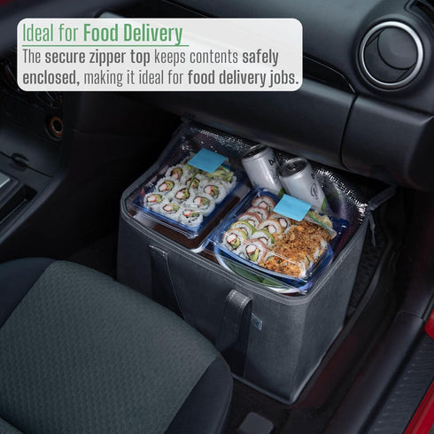 2 Pack 2 Pack) VENO Cooler Bag and Insulated Grocery Bags for Food Delivery, Collapsible Cooler. Reusable Shopping Bags