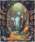60"x80" Jekeno Starry Sky Planet Bookshelf Blanket Gifts for Women Men Kids Halloween Birthday Christmas Library Book
