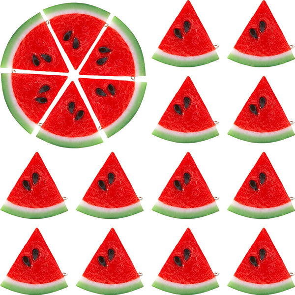 Yaomiao Fake Watermelon Simulation Slices, Realistic Lifelike Plastic Decor for Photography Props