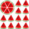 Yaomiao Fake Watermelon Simulation Slices, Realistic Lifelike Plastic Decor for Photography Props