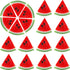 Yaomiao Fake Watermelon Simulation Slices, Realistic Lifelike Plastic Decor for Photography Props