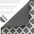 S&T INC. XL Dish Drying Mat 18” x 24” Absorbent Microfiber Kitchen Counter Pad in Pewter Grey Trellis
