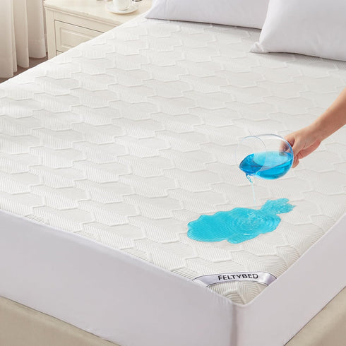 King Size Waterproof Mattress Protector, 40% Rayon Derived from Bamboo Cooling Mattress