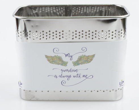 Medium Square Stainless Steel Cutlery Utensil Holder, Dishwasher Safe Chopsticks Holder