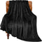 BEDELITE Black Fleece Blanket, Luxury Plush Cozy Throw Blanket 50x60 inches, Super Soft Warm Lightweight