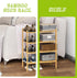 4-Tier Closet BMOSU Bamboo Small Shoe Rack Premium Stackable Shoe Shelf Storage Organizer for Hallway Living Room