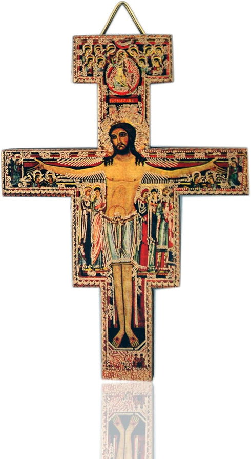 Venerare Deluxe San Damiano Crucifix | Great Catholic Gift for First Holy Communion, Confirmation, Housewarming
