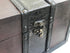 MAXFLO Handcrafted Wooden Treasure Chest - Decorative Storage Box with Lock for Home Decor