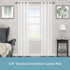 Kenney KN65406 Serena Large Plastic Heart Scroll End Curtain Rod, 28-48" Adjustable, Chocolate Finish