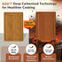Snuvid Set 3, Bamboo Cutting Board of Wood Cutting Boards for Kitchen with Juice Grooves, Durable Chopping Board