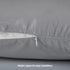 2 Pack Zipped Satin Pillowcases for Hair and Skin, Silky Soft (20"x30"), Dark Grey