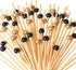 Patelai 120 Pcs Fancy Cocktail Picks, 4.7 Inch Decorative Toothpicks for Appetizers, Drinks, Food, Desserts,
