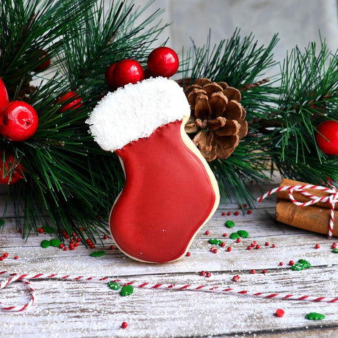 Christmas Stocking Cookie Cutter, Premium Food-Grade Stainless Steel, Dishwasher Safe