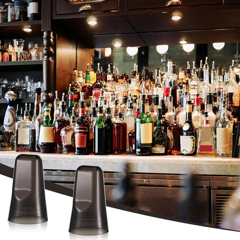 CHENGU 24 Pieces Liquor Bottle Covers Pour Spout Covers Bar Toppers for Bottles Universal Pour Dispenser Dust