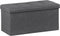 ZenStyle 30Inches Storage Ottoman Bench, Folding Footrest Padded Seat, Storage Chest Long