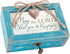 Cottage Garden Lord Bless and Keep You Petite Locket (Distressed Teal Music Box, Plays How Great Thou Art)