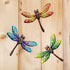 YNGFIL Dragonfly Wall Art Decor | 3 Pack Metal Indoor Outdoor Hanging Decorations for Living Room Bedroom, 9 Inch