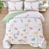 Set 2 Set Sets 68"x86" Dinjoy Floral Quilt Twin Size,Sage Green Bedspreads for Girls Pieces Cute Botanical Bedding