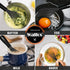 Walfos Silicone Whisk, 7+9in Mini Whisks for Non-Scratch Cookware, Perfect for Whisking, Beating, Blending, Black