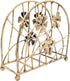 Antique Bronze Metal Floral Petals & Branches Freestanding Napkin Holder, Tabletop Tissue Dispenser