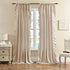 84 Inches 2 52x84 Beige Ruffle Curtains Long Panels Suede Fabric Light Tan Farmhouse Curtains for Living Room Bedroom