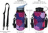 24-30oz 750ml Koverz Water Bottle Carrier with Shoulder Strap, Water Bottle Insulator - Peacock