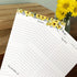 321Done Folding Recipe Cards Set of 50, Sunflowers on White, Retro Vintage Wedding Baby Bridal Shower Party