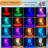 nuuubik 4 16 Art,3.94 Inch Pieces LED Light Stand Bases Colorful Lights Display Base with Remote Control, Colored Round