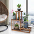 4 Saving,27.6,Small) Wood Plant Stand Indoor Outdoor Tiers Plant Rack Corner Planter Shelf Flower Pot Holder for Living