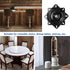 BQLZR 6 inch A3 Steel Plate Black Ball Bearing Square Swivel Turntable, Chair Swivel for Bar Stool Chair