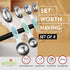 Spring Chef Stainless Steel Magnetic Measuring Spoons Set of 8 with Leveler, Metal Teaspoon & Tablespoon Measuring Spoons for Dry and Liquid Ingredients, Kitchen Gadgets for Baking & Cooking - Pastel by Spring Chef