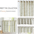 84 Inches Country 2 Set Lazzzy Linen Curtains Farmhouse Green Floral Print Curtains Long Back Tab Drapes for Living