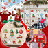 30 Christmas Theme Fridge Stickers, Santa Claus Snowman Dwarf Decorations for Kitchen Garage and Car
