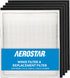 Aerostar HEPA Replacement Air Purifier Filter for Winix Filter A, 115115, 5500-2, C535 & Others, 1 HEPA + 4 Carbon