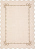 5x7 GarveeHome Scalloped Bow Rug for Living Room, Solid Beige Rug for Dorm, Washable Rugs Soft Low Pile Non Slip