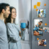 JUZARI 10 Pack 5x7 Magnetic Picture Frames for Refrigerator, Magnetic Photo Sleeves, Locker Magnet Frames
