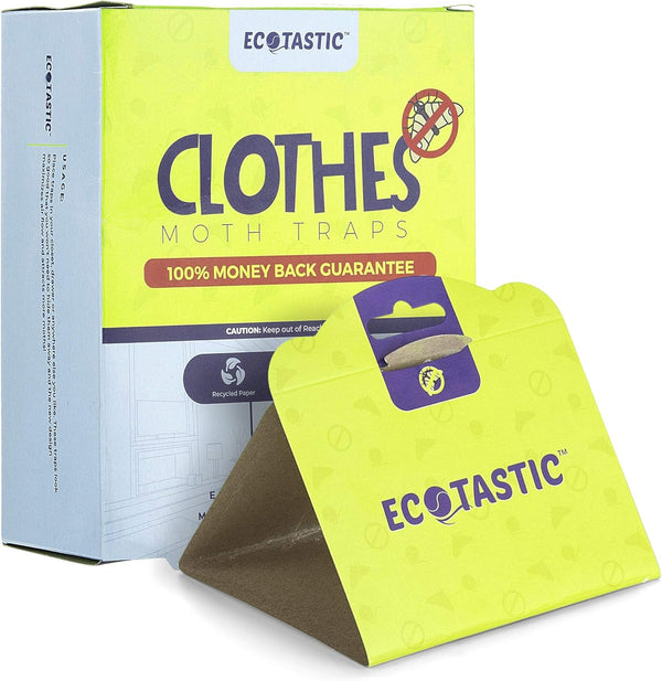 Clothing Moth Traps - 11 Count - Eco-Friendly Foldable Moth Control with Pheromone Technology