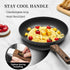 Frying Pan Nonstick, 9.5 Inch, Non Toxic Skillet, Oven Safe, Induction Compatible