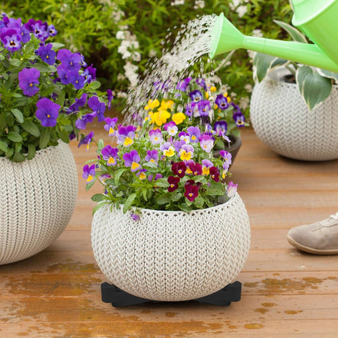 alalalight 12PCS Flower Pot Risers ToesInvisible Plant Pot Feet for Outdoor PlantersIndoor Secure Compressive