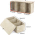 Hipiwe Seagrass Storage Basket Bin, Hand-Woven Wicker Basket with Lid for Organizing Bathroom Supplies