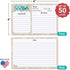 Mason Jar Recipe Cards Set of 50 by 321Done, Rustic 4x6 Double-Sided Premium Card Stock - Made in USA