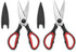 Ultra Sharp Kitchen Scissors for Food, Heavy Duty, Serrated Stainless Steel Shears, Set of 2