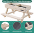 2 Boulphia Chicken Feeders and Waterers, Chicken Feeder No Waste Kit with Picnic Table and Water Feeder, Handmade